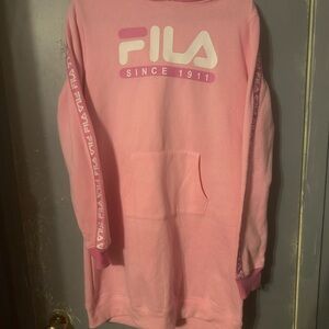 Pink Fila Hoodie